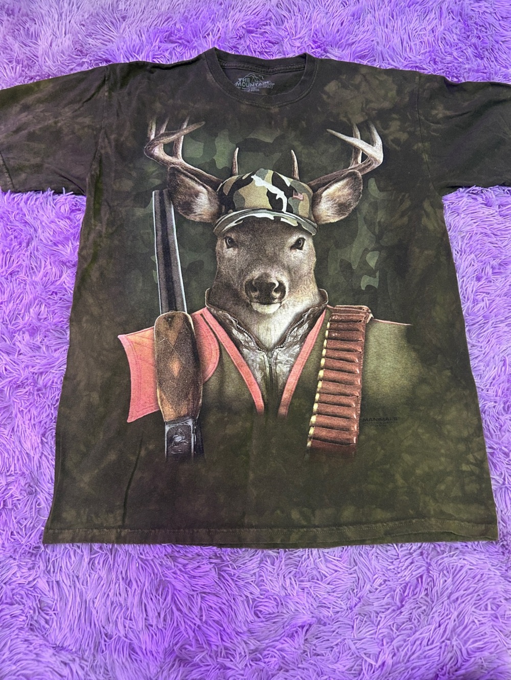 The Mountain Olive Green Graphic Tee